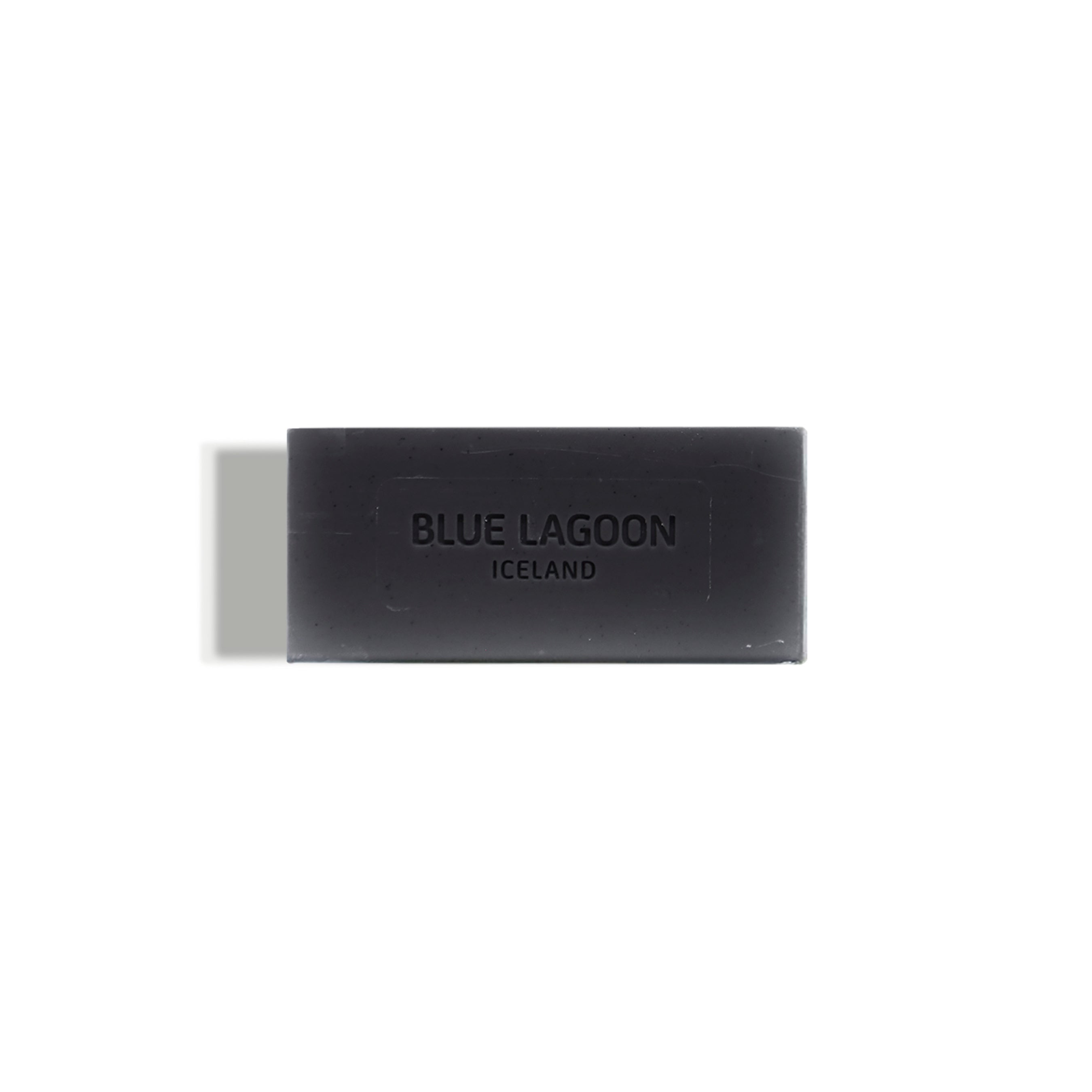 Black Lava Soap Bar on white background