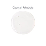 Texture of Shampoo showing clear gel formula with small air bubbles