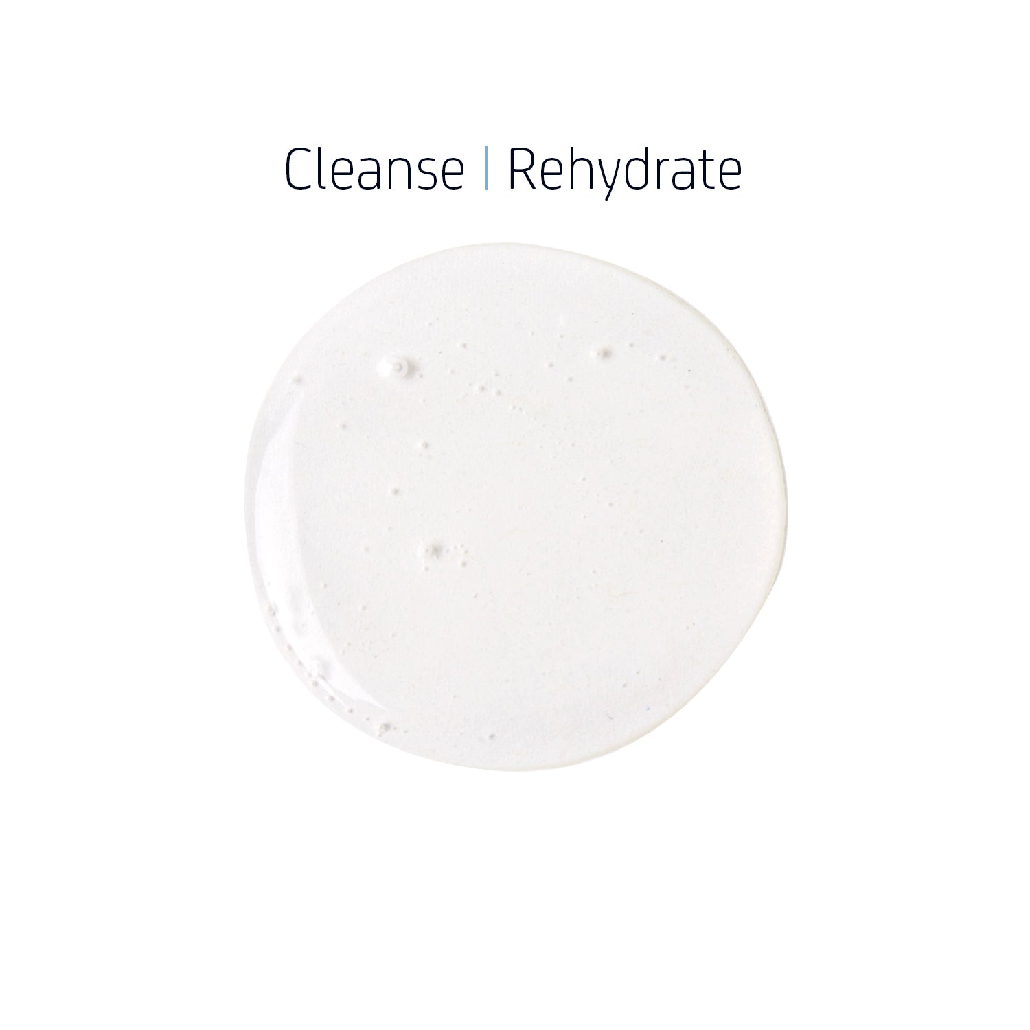 Texture of Shampoo showing clear gel formula with small air bubbles