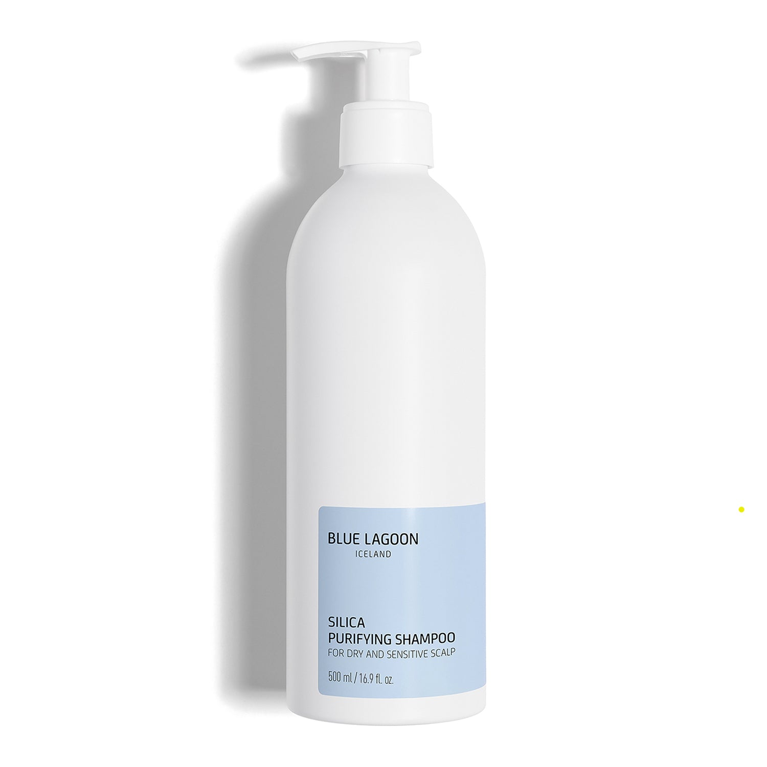Silica Purifying Shampoo bottle 500ml on white background