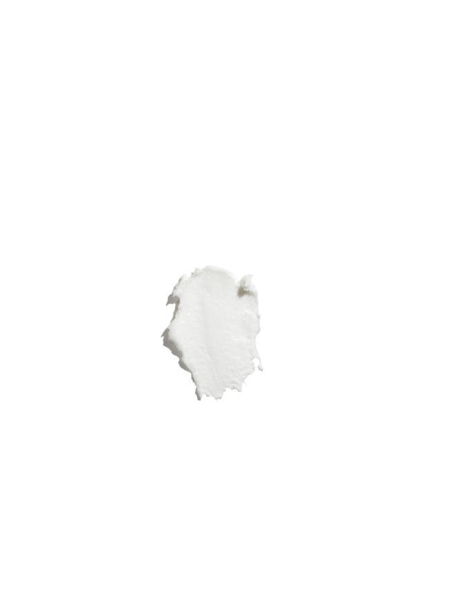 Texture of Lip Balm showing showing glossy translucent balm
